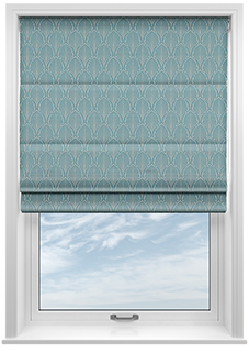 Boudoir, Peacock - Roman Blind